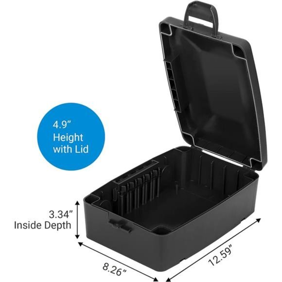 Outdoor Electrical Box, Waterproof Power Cord Protector, Black - Picture 7 of 7